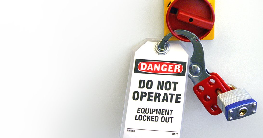 Maintenance safety with lockout tagout