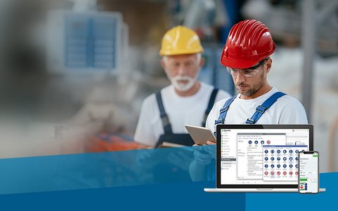 EHS managers creating risk assessments online with Quentic.