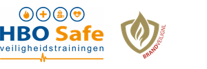 HBO Safe Veiligheidstrainingen + BrandveiligNL Logo